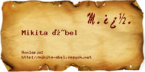 Mikita Ábel névjegykártya