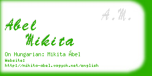 abel mikita business card